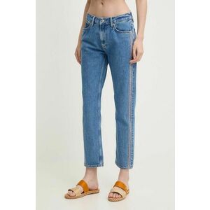 Pepe Jeans jeansi STRAIGHT JEANS MW CRAFT femei high waist, PL204719 imagine