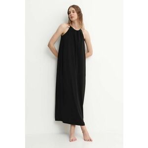 Max Mara Beachwear rochie culoarea negru, midi, evazați 2416620000000 imagine