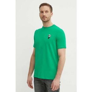 Karl Lagerfeld tricou barbati, culoarea verde, cu imprimeu, 542221.755027 imagine