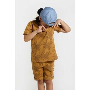 Coccodrillo tricou de bumbac pentru copii culoarea maro, modelator imagine