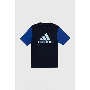 adidas tricou de bumbac pentru copii J BL CB T culoarea albastru marin, cu imprimeu, IX9515 imagine