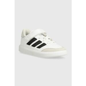 adidas sneakers pentru copii COURTBLOCK EL C culoarea alb, ID6506 imagine