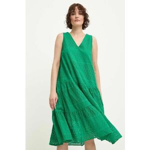 Answear Lab rochie din bumbac culoarea verde, mini, drept imagine