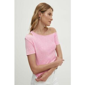Answear Lab tricou femei, culoarea roz imagine