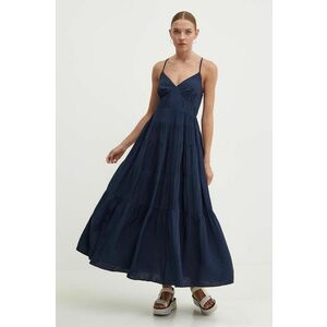Abercrombie & Fitch rochie culoarea albastru marin, maxi, evazati imagine