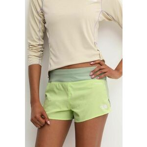 The North Face pantaloni scurti sport Summer LT femei, culoarea verde, modelator, medium waist, NF0A85YTTIE1 imagine