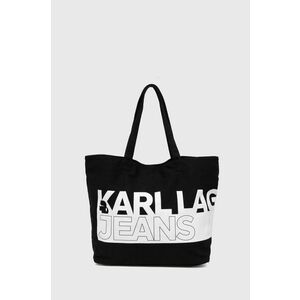Karl Lagerfeld Jeans geanta de bumbac culoarea negru, 245J3051 imagine