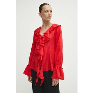 Answear Lab bluza femei, culoarea rosu, neted imagine