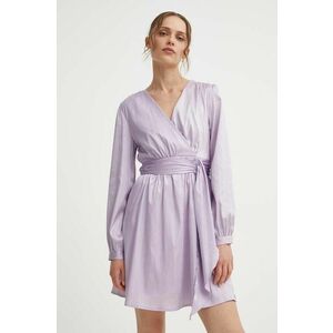 Answear Lab rochie culoarea violet, mini, evazati imagine