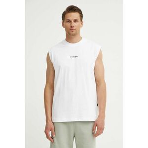 G-Star Raw tricou din bumbac barbati, culoarea alb, D24567-C336 imagine