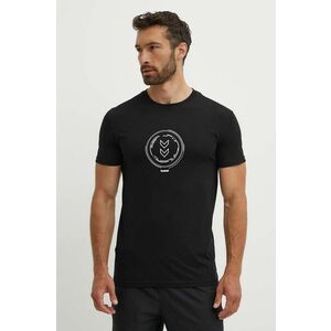 Hummel tricou Active Circle barbati, culoarea negru, cu imprimeu, 224521 imagine