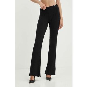 Moschino Jeans colanti femei, culoarea negru, neted, 0383.3707 imagine