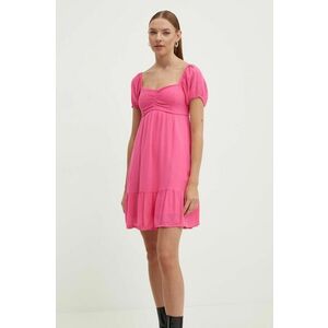 Hollister Co. rochie culoarea roz, mini, evazati imagine