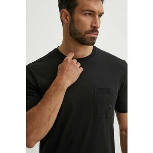Vilebrequin tricou din bumbac TITAN barbati, culoarea negru, neted, TTNU0P00 imagine