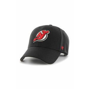 47 brand șapcă de baseball din bumbac NHL New Jersey Devils culoarea negru, cu imprimeu, H-MVP11WBV-BK imagine