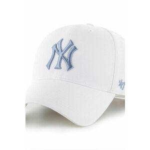 47 brand sapca MLB New York Yankees culoarea alb, cu imprimeu, B-MVPSP17WBP-WHN imagine