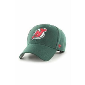 47 brand sapca NHL New Jersey Devils culoarea verde, cu imprimeu, HVIN-MVP11WBV-DG82 imagine