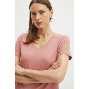 Medicine tricou din bumbac femei, culoarea roz imagine