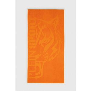 PLEIN SPORT prosop din bumbac 92 x 170 cm culoarea portocaliu, PS24TW02 imagine