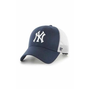 47 brand sapca MLB New York Yankees culoarea albastru marin, cu imprimeu, B-BLMSH17GWP-NY imagine