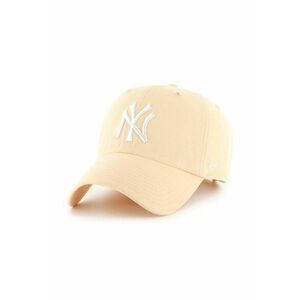 47 brand sapca MLB New York Yankees culoarea portocaliu, cu imprimeu, B-NLRGW17GWS-AF imagine