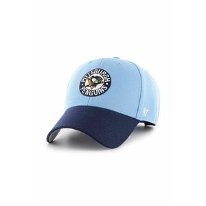 47 brand șapcă din amestec de lână NHL Pittsburgh Penguins cu imprimeu, HVIN-MVPTT15WBV-CO68 imagine