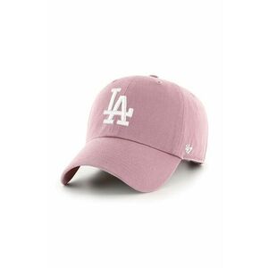 47 brand șapcă de baseball din bumbac MLB Los Angeles Dodgers culoarea roz, cu imprimeu, B-NLRGW12GWS-QC imagine