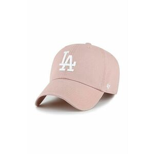 47 brand sapca MLB Los Angeles Dodgers culoarea roz, cu imprimeu, B-NLRGW12GWS-DV imagine