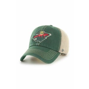 47 brand sapca NHL Minnesota Wild culoarea verde, cu imprimeu, H-TRWLR29GWP-DG imagine