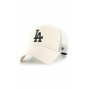 47 brand sapca MLB Los Angeles Dodgers culoarea bej, cu imprimeu, B-BRANS12CTP-NTA imagine