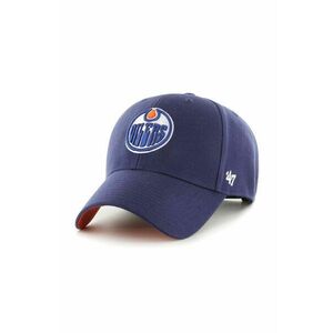 47 brand sapca NHL Edmonton Oilers culoarea albastru marin, cu imprimeu, H-BLPMS06WBP-LN imagine