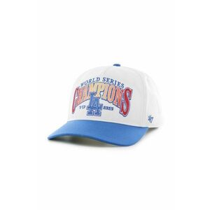 47 brand șapcă de baseball din bumbac MLB Los Angeles Dodgers culoarea alb, cu imprimeu, BCWS-ARCHH12CTP-WH88 imagine