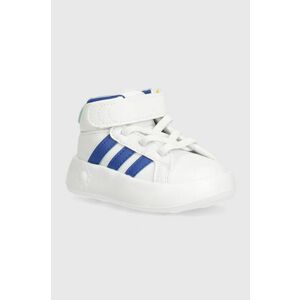 adidas sneakers pentru copii GRAND COURT MID culoarea alb, IE3865 imagine