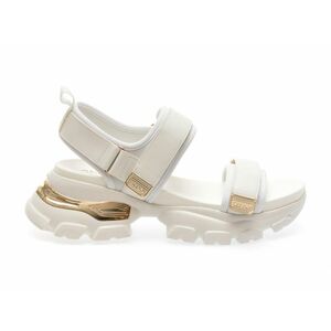 Sandale casual ALDO albe, 13743865, din material textil si piele ecologica imagine
