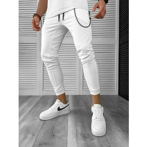Pantaloni de trening albi conici 12606 114-5 imagine