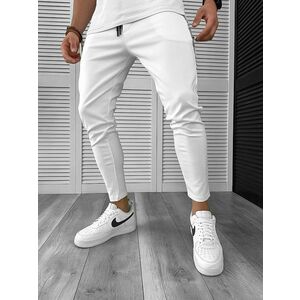 Pantaloni de trening albi conici 12608 113-1.1 imagine