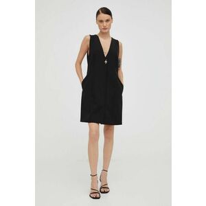 Bruuns Bazaar rochie culoarea negru, mini, oversize imagine