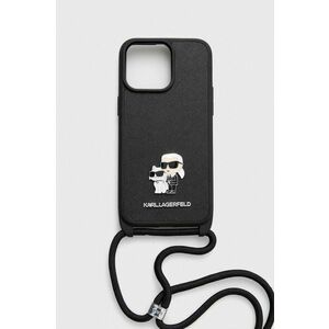 Karl Lagerfeld Husă pentru telefon iPhone 15 Pro Max 6.7" culoarea negru imagine