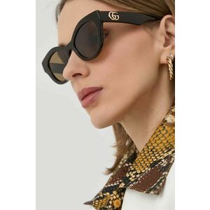 Gucci ochelari de soare femei, culoarea maro imagine