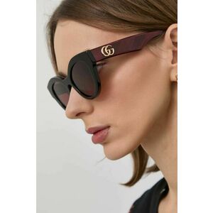 Gucci ochelari de soare femei, culoarea bordo imagine