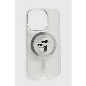 Karl Lagerfeld Husă pentru telefon iPhone 15 Pro 6.1 culoarea transparent imagine