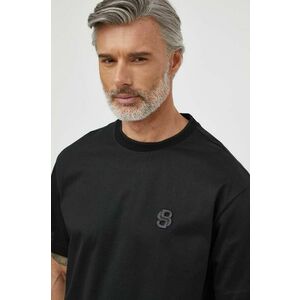 BOSS tricou din bumbac bărbați, culoarea negru, cu imprimeu 50516951 imagine
