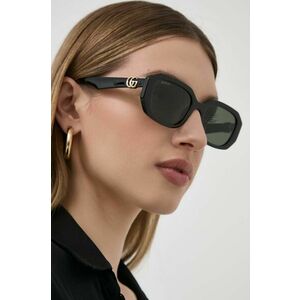 Gucci ochelari de soare femei, culoarea negru imagine