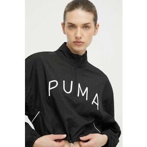 Puma jachetă de antrenament Fit Move culoarea negru, de tranziție, oversize, 524816 imagine