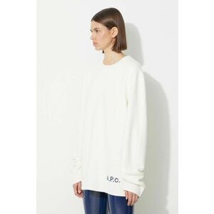 A.P.C. pulover de lână femei, culoarea alb, light imagine