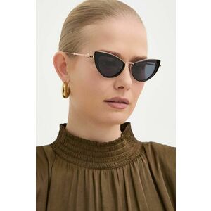Valentino ochelari de soare femei, culoarea negru imagine