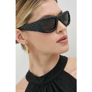 Bottega Veneta ochelari de soare femei, culoarea negru, BV1303S imagine