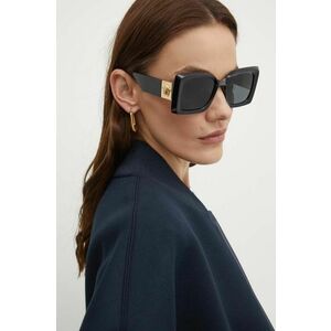Versace ochelari de soare femei, culoarea negru, 0VE4467U imagine