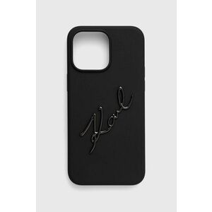 Karl Lagerfeld husă pentru telefon iPhone 15 Pro Max 6.7'' culoarea negru imagine