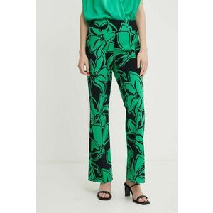 Joseph Ribkoff pantaloni femei, culoarea verde, drept, medium waist, 241254 imagine